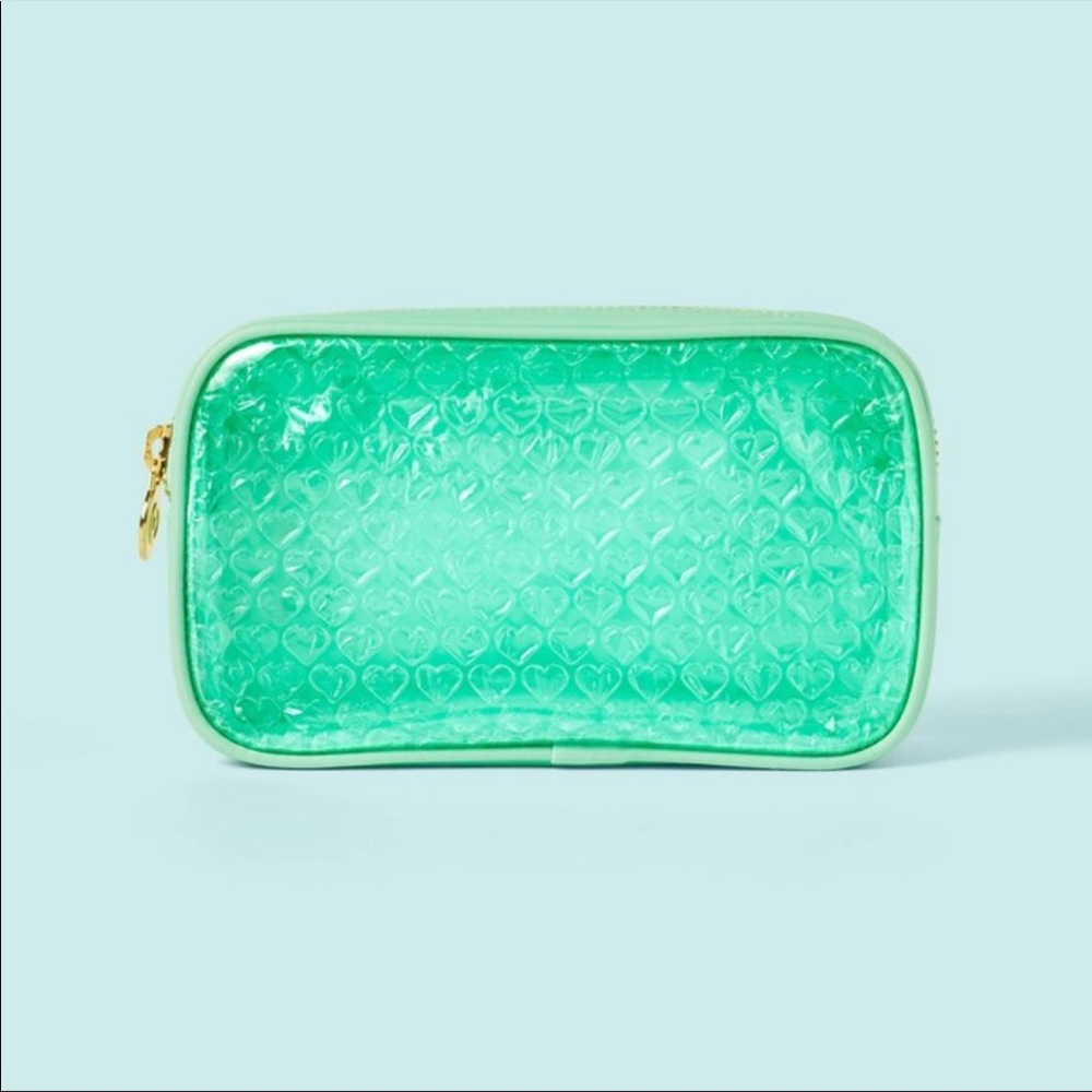 Stoney Clover Lane X Target Green Bubble Hearts Small Pouch